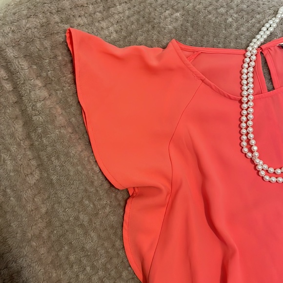 Coral Pink Dress - Picture 3 of 5